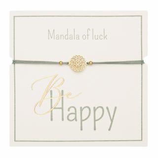 Šňůrkový náramek Mandala of Luck Gold