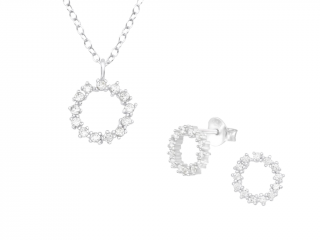 Stříbrná sada šperků LAURA se Zirkony  Ag 925/1000