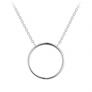 Stříbrný náhrdelník Circle 16 mm  Ag 925/1000