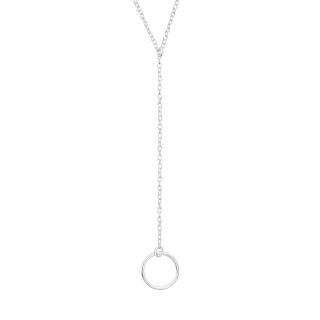 Stříbrný náhrdelník Circle Long  Ag 925/1000