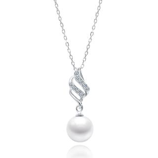 Stříbrný náhrdelník LEA s perlou  Ag 925/1000