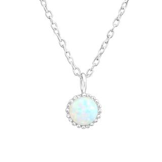 Stříbrný náhrdelník s Opálem  Ag 925/1000