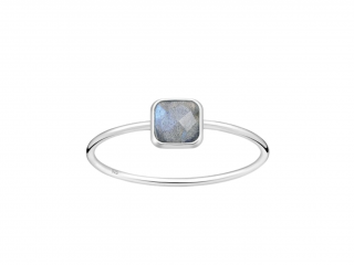 Stříbrný prsten BESSIE Labradorit  Ag 925/1000 7/54-55