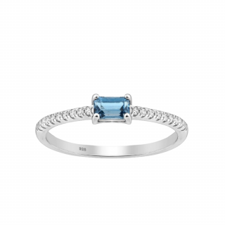 Stříbrný prsten La Precia OLIVIA Topaz  Ag 925/1000 6/52