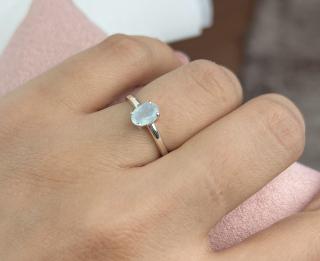 Stříbrný prsten La Precia s Akvamarínem  Ag 925/1000 10/62