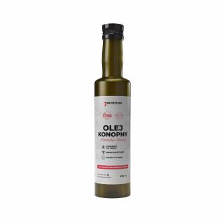 7Nutrition konopný olej lisovaný za studena, 100% Natural Varianta: 250 ml