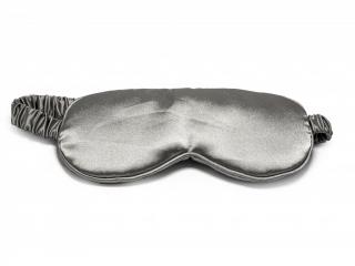Anatomicky tvarovaná maska na spaní (šedá, hedvábí) SOFT