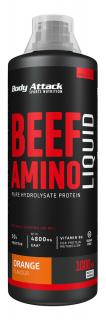 Body Attack Beef Amino Liquid 1000 ml, hydrolyzát hovězí bílkoviny Varianta: Pomeranč