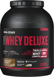 Body Attack Extreme Whey Deluxe 2300 g, syrovátkový koncentrát, izolát, hydrolyzát Varianta: Čokoláda