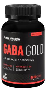 Body Attack Gaba Gold 3000 mg, 80 kapslí Varianta: kyselina gama-aminomáselná