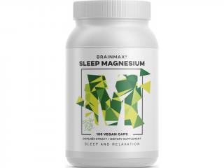 BrainMax Sleep Magnesium, 320 mg, 100 kapslí (Hořčík, GABA, L-theanin, Vitamín B6, šťáva z višně)