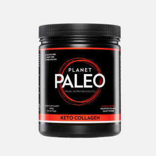 EXP 03/2024 PLANET PALEO - Hydrolyzovaný grass-fed hovězí kolagen se sušeným MCT olejem - Keto Hmotnost: 220 g