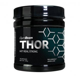 EXP 22.8.2024 Předtréninkový stimulant Thor - GymBeam Množství: 210 g, Příchuť: Jahoda a kiwi