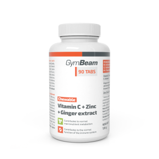 EXP 4.10.2023 Vitamín C + Zinek + extrakt ze zázvoru, tablety na cucání 90 tablet