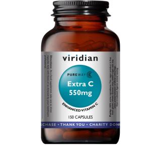 Extra C 550mg 150 kapslí (Vitamín C 550mg) - Viridian - EXP 24/08/2023