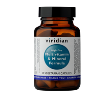 High Five Multivitamin & Mineral Formula - Viridian Množství: 30 kapslí