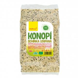 Konopné semínko loupané Wolfberry BIO 500 g