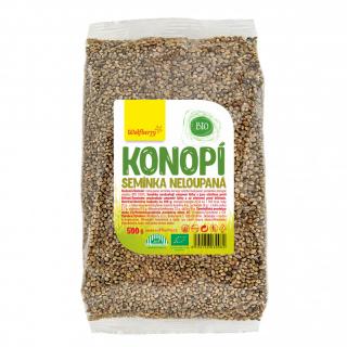 Konopné semínko neloupané Wolfberry BIO 500 g - EXP 31/08/2023