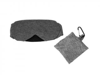 Luxusní maska na spaní (tmavě šedá) s pouzdrem