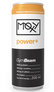 Moxy Power+ Energy Drink 330 ml - GymBeam Množství: 330ml, Příchuť: Mango - marakuja