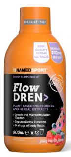 NAMEDSPORT Flow Dren 500 ml, tekutý koncentrát pro redukci přebytečné vody v těle Varianta: Juicy Berries