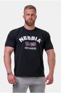 NEBBIA Golden Era tričko 192 - Black Velikost: L