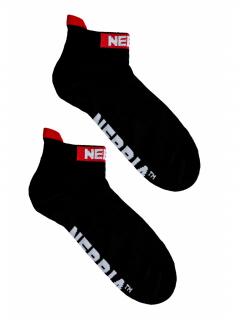 NEBBIA “SMASH IT” kotníkové ponožky 102 černá Velikost: 39-42