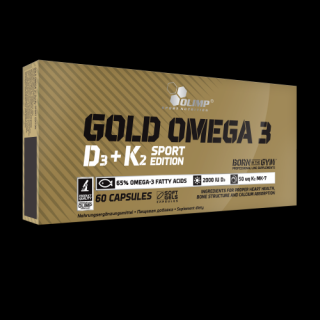 Olimp Gold Omega 3 D3+K2, 60 kapslí Varianta: D3 a K2