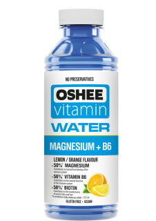 OSHEE Vitamin Water Magnesium + B6 555 ml, vitamínová voda s vitaminy řady B a hořčíkem Varianta: Lemon Orange