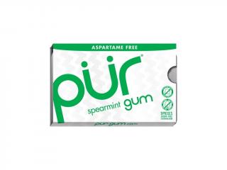 Přírodní žvýkačky bez aspartamu a cukru - Spearmint| PÜR Množství: 9 ks