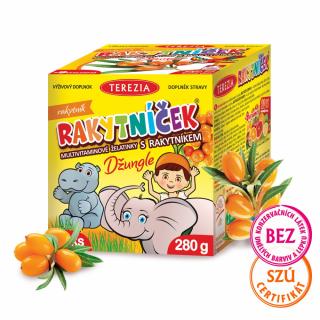 RAKYTNÍČEK MULTIVITAMINOVÉ ŽELATINKY S RAKYTNÍKEM - DŽUNGLE 70 KS (280 G) - TEREZIA