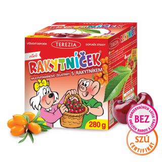 RAKYTNÍČEK MULTIVITAMINOVÉ ŽELATINKY S RAKYTNÍKEM - VIŠEŇ 70 KS (280 G) - TEREZIA