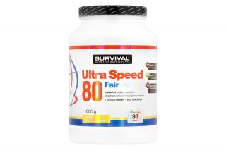 Survival Ultra Speed 80 Fair Power - Ledová káva a smetana EXP: 6/3/22 Množství: 1000 g, Příchuť: Ledová káva - smetana