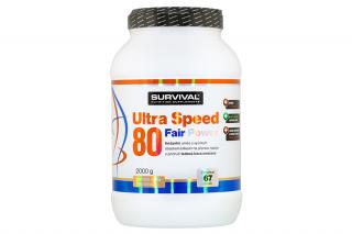 Survival Ultra Speed 80 Fair Power Množství: 2000 g, Příchuť: Ledová káva - smetana