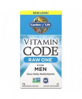 Vitamin Code RAW ONE Men - multivitamín pro muže - 75 kapslí - Garden of Life