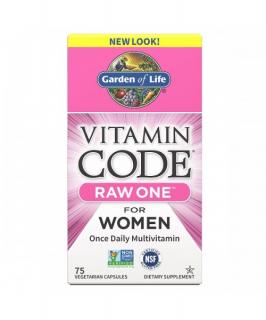 Vitamin Code RAW ONE Women - multivitamín pro ženy - 75 kapslí - Garden of Life