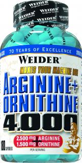 Weider, Arginine + Ortnithine 4.000 Varianta: 180 kapslí