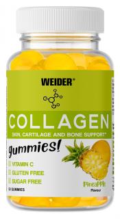 Weider Collagen Gummies 50 ks, želatinové bonbóny s kolagenem a vitamínem C Varianta: Ananas