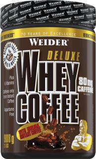 Weider Deluxe Whey Coffee, 908 g Varianta: syrovátkový koncentrát s instantní kávou s 80 mg kofeinu
