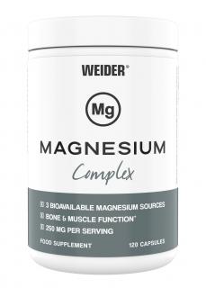 Weider Magnesium Complex 120 kapslí, malát a citran hořečnatý Varianta: bisglycinát hořčíku