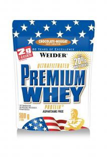 Weider Premium Whey 500 g, syrovátkový koncentrát + isolát Varianta: Jahoda-Vanilka