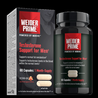 Weider PRIME TESTOSTERONE SUPPORT FOR MEN, 60 CAPS Varianta: podpora metabolismu tuků a tvorby testosteronu