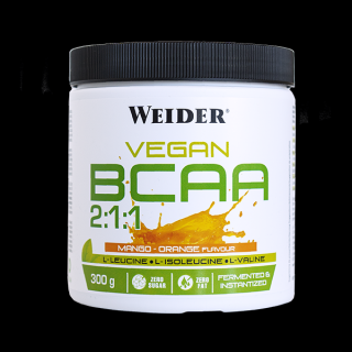 Weider Vegan BCAA, 300 g, fermentovaná forma BCAA Varianta: Mango-Orange