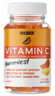 Weider Vitamin C, 84 Gummies, želatinové bonbóny obsahující vitamín C Varianta: Pomeranč