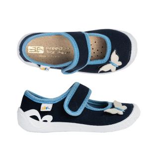 3F dívčí bačkory/baleríny 4A3/19 Atena Butterfly navy Velikost: 35