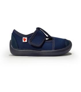 Anatomic přezůvky Barefoot BF06 tm.modrá/modrá Velikost: 29