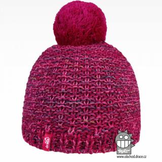 Čepice Dráče Swiss pletená vzor 26 Barva: Tm.růžová, Velikost čepice: 52-54