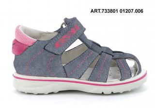 IMAC dívčí sandál Mini grigio/fucsia 733801 Velikost: 24