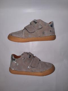 KTR® barefoot celoroční obuv DASH silver stars Velikost: 28