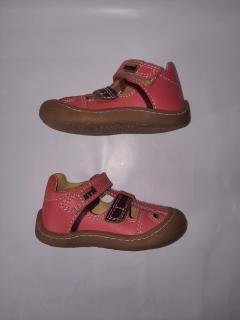 KTR® barefoot letní sandálky KENY 10 růžová/bordó Velikost: 20
